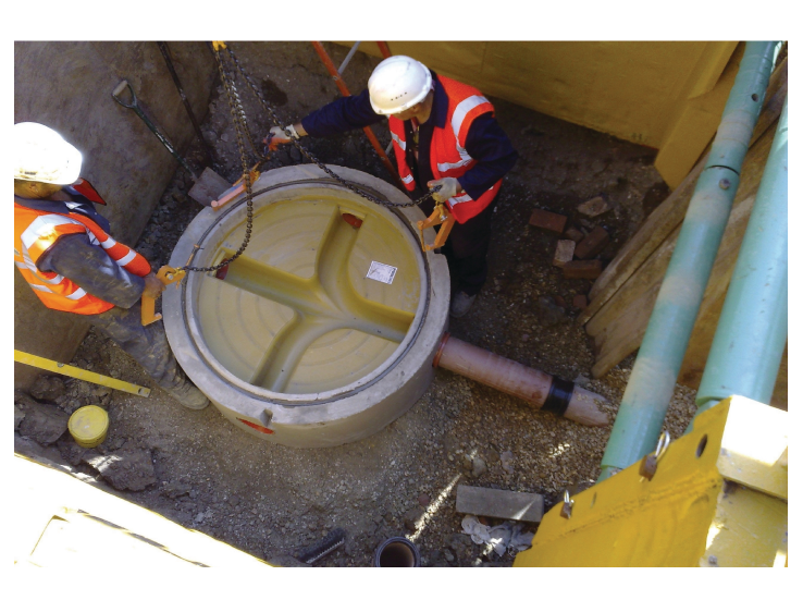 Providing durable manholes for water meter installations.